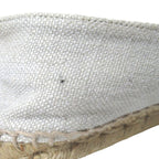 Chanel CC Logo Espadrille Shoes 36 Ivory Black Pre Owned — view 8