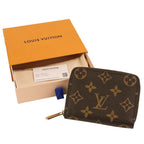 Louis Vuitton Monogram Zippy Coin Purse Wallet Brown / Pre Owned — view 9