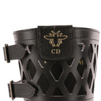 Dior D-trap Leather Mesh Lace Up Boots Black Pre Owned — view 5