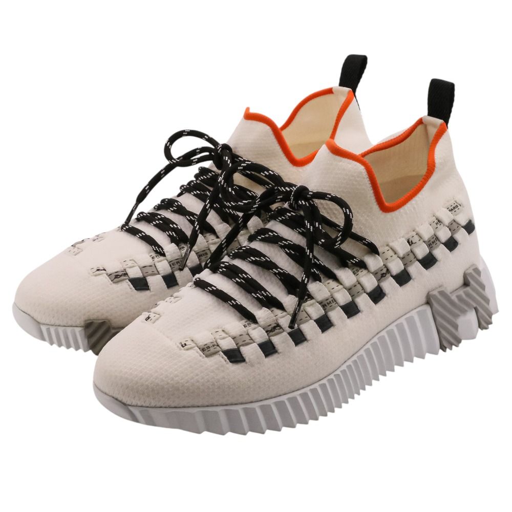 Hermes Flex Mesh Sneakers 35 White — view 2