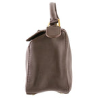 Loewe Small Featherlight Puzzle in Nappa Lambskin Shoulder Bag Dark Brown — view 3