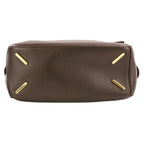 Loewe Small Featherlight Puzzle in Nappa Lambskin Shoulder Bag Dark Brown — view 6
