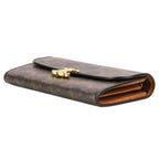Celine Triomphe Wallet Brown Pre Owned — view 3