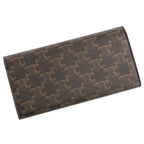 Celine Triomphe Wallet Brown Pre Owned — view 2