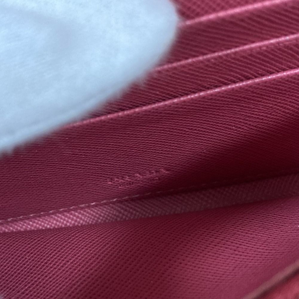 Prada Saffiano Leather Bifold Wallet Pink — view 7