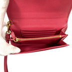 Prada Saffiano Leather Bifold Wallet Pink — view 6