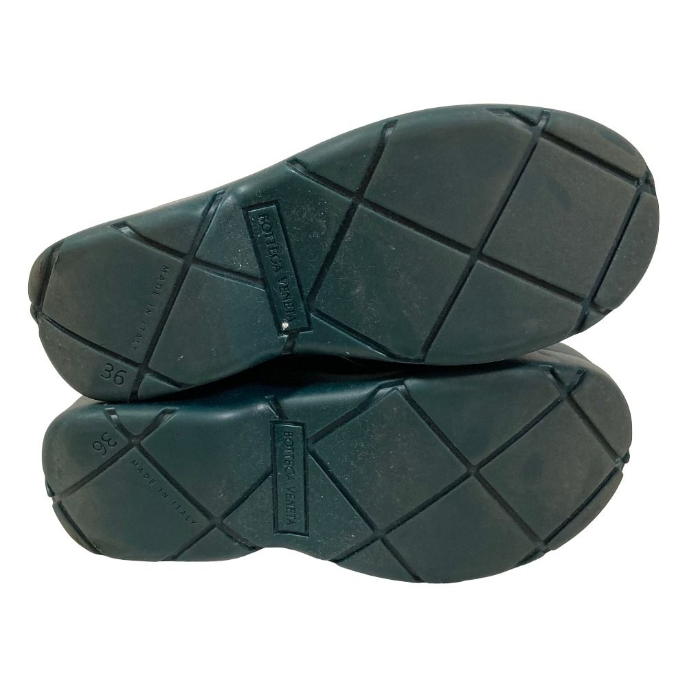 Bottega Veneta Paddle Short Boots 36 Dark Green Pre Owned — view 6