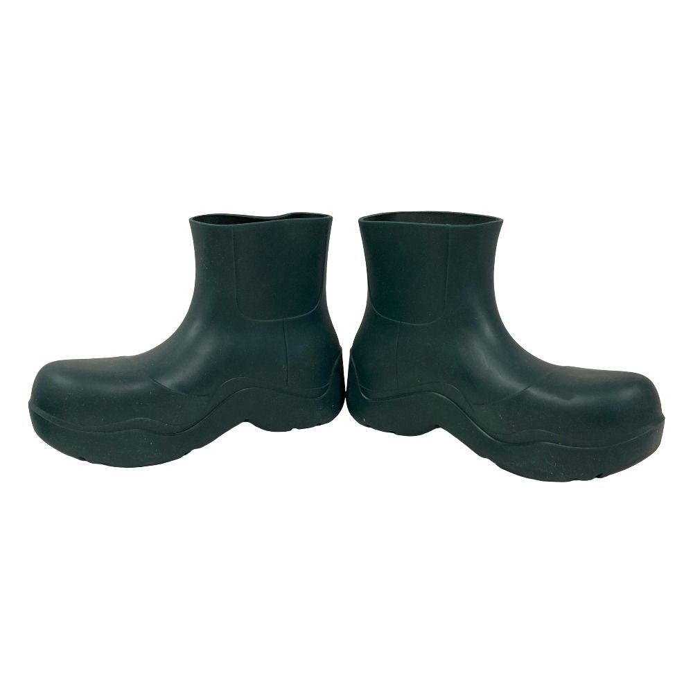 Bottega Veneta Paddle Short Boots 36 Dark Green Pre Owned — view 4