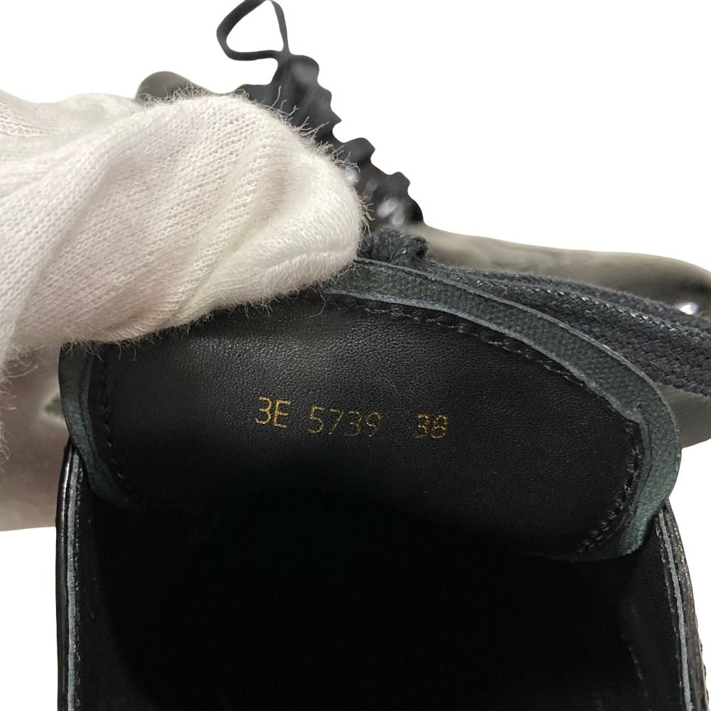 Prada Sports Wing Tip Dress Sneakers 38 Black — view 9