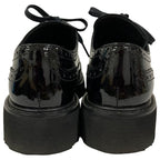 Prada Sports Wing Tip Dress Sneakers 38 Black — view 5