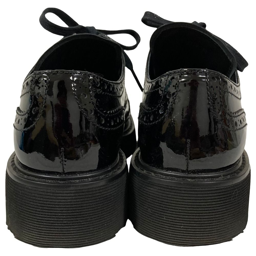Prada Sports Wing Tip Dress Sneakers 38 Black — view 5