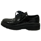 Prada Sports Wing Tip Dress Sneakers 38 Black — view 2