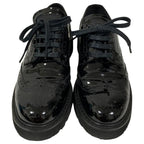 Prada Sports Wing Tip Dress Sneakers 38 Black — view 3