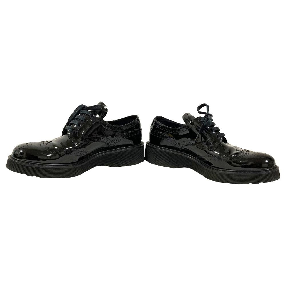 Prada Sports Wing Tip Dress Sneakers 38 Black — view 4