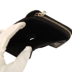 Saint Laurent Cassandra V-stitch Bifold Wallet Black Pre Owned — view 6