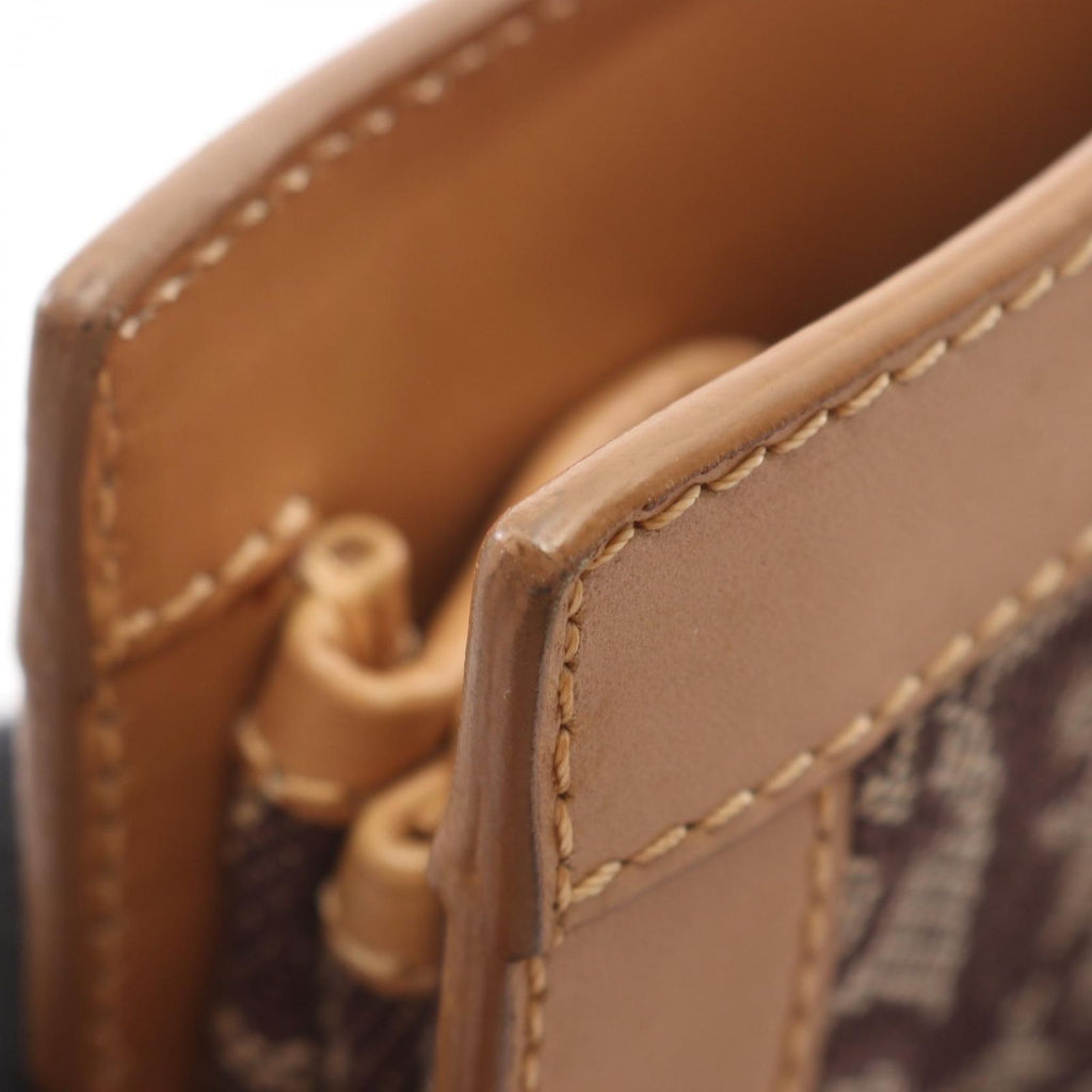 Dior Tote Trotter Beige Brown Canvas Leather — view 9