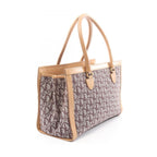 Dior Tote Trotter Beige Brown Canvas Leather — view 2