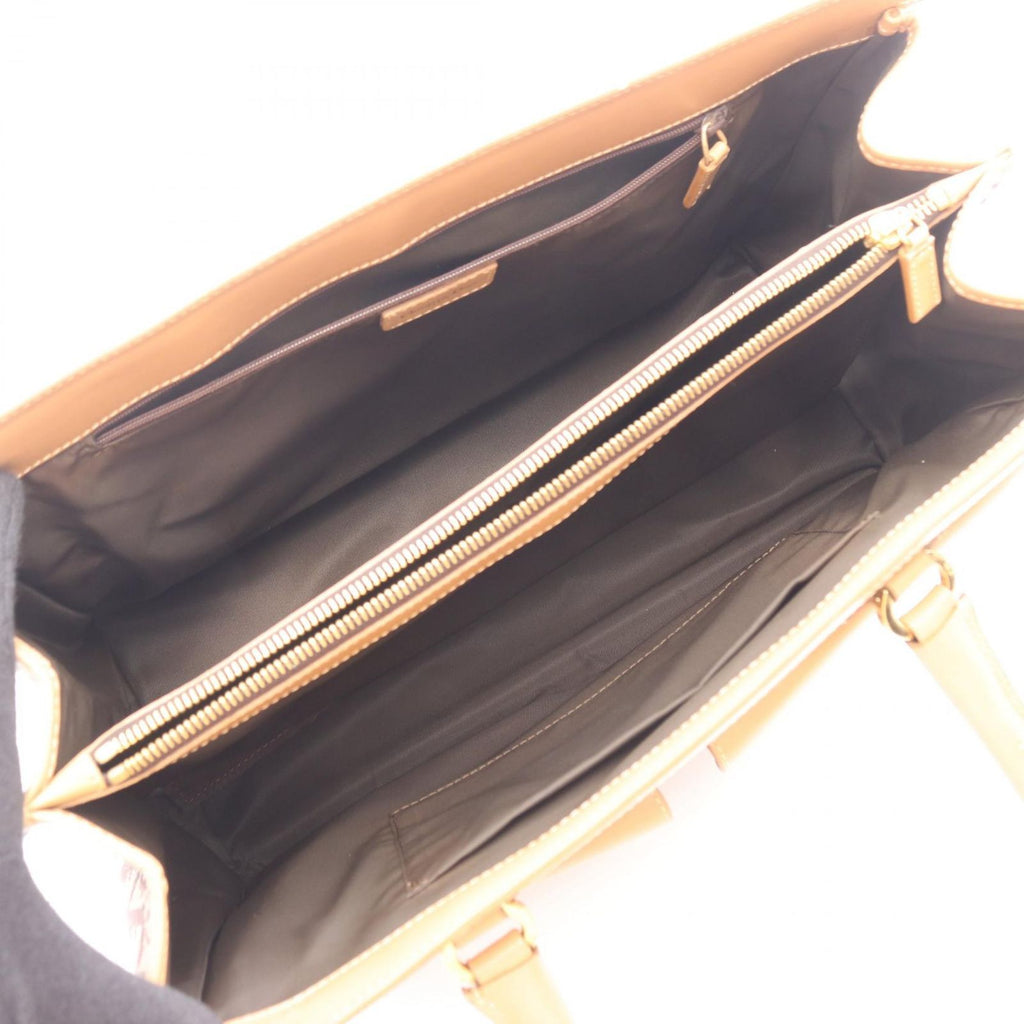 Dior Tote Trotter Beige Brown Canvas Leather — view 3
