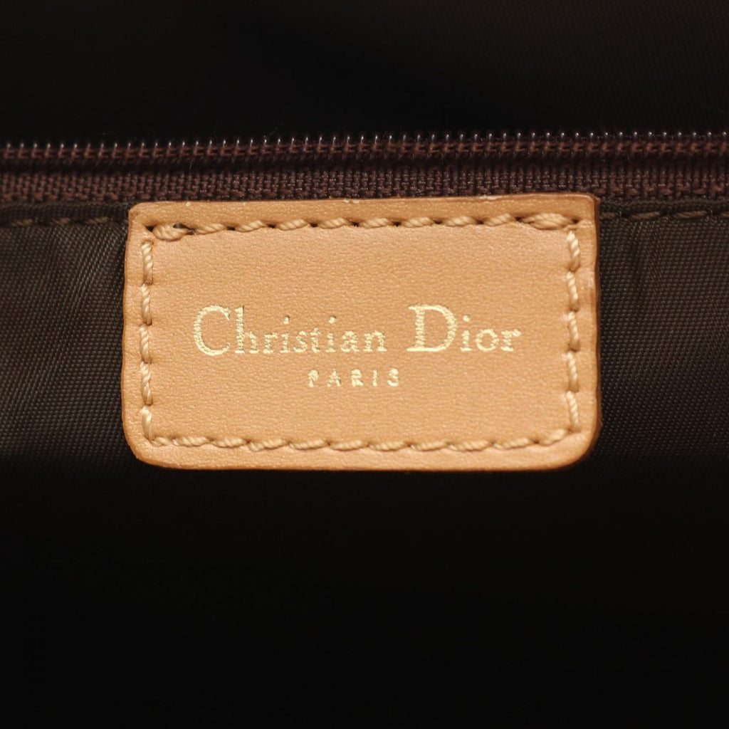 Dior Tote Trotter Beige Brown Canvas Leather — view 4