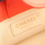 Chanel Shoulder Bag Quilted 2-Way Red Leather Logo Plate Chain — view 4