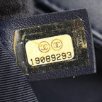Chanel Shoulder Bag Boy Antique Silver Navy Lambskin Boy Chain — view 5