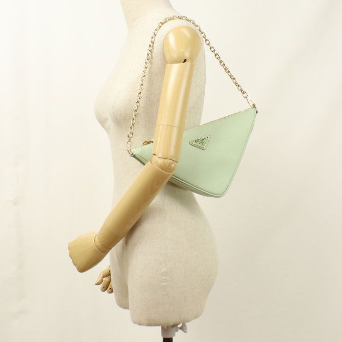 Prada Triangle 2-Way Shoulder Bag Leather — view 7