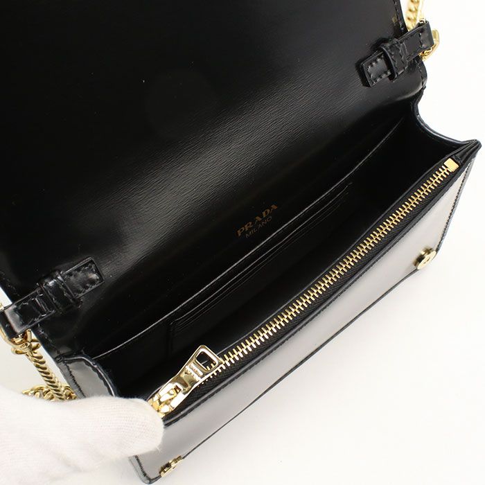 Prada Chain Shoulder Bag Calf — view 3
