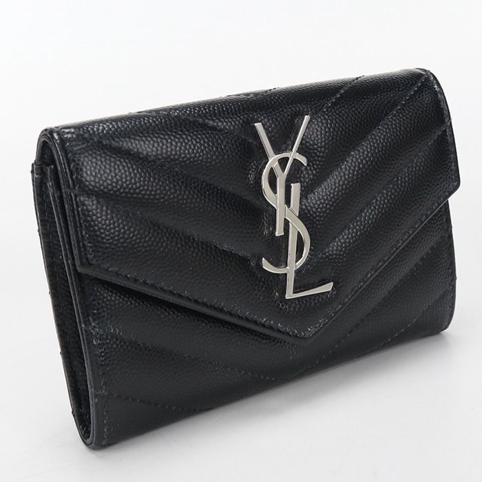 Saint Laurent Small Envelope Wallet Monogram Bifold Calf