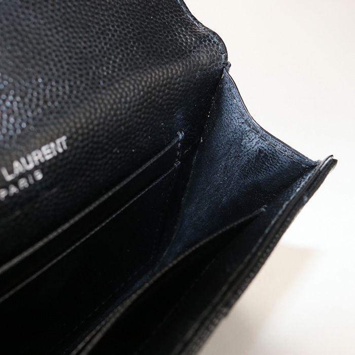 Saint Laurent Small Envelope Wallet Monogram Bifold Calf — view 4
