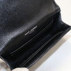 Saint Laurent Small Envelope Wallet Monogram Bifold Calf — view 3