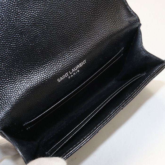 Saint Laurent Small Envelope Wallet Monogram Bifold Calf — view 3