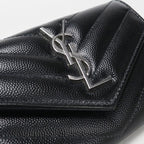 Saint Laurent Small Envelope Wallet Monogram Bifold Calf — view 8