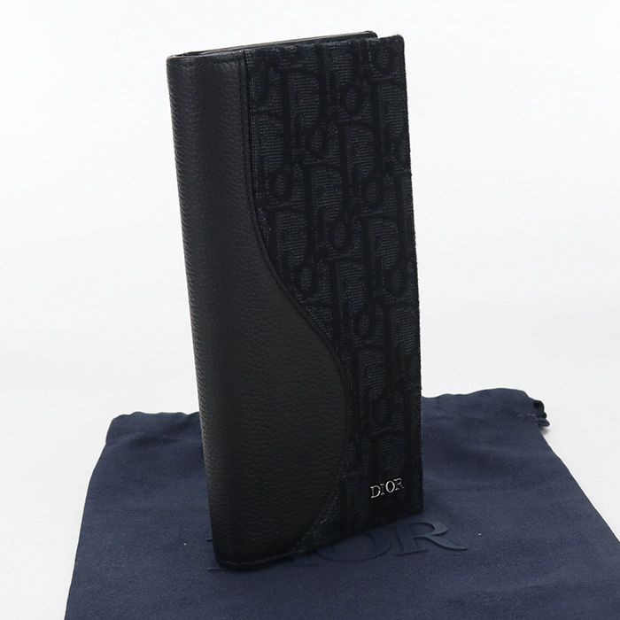 Dior Bifold Wallet Saddle Oblique