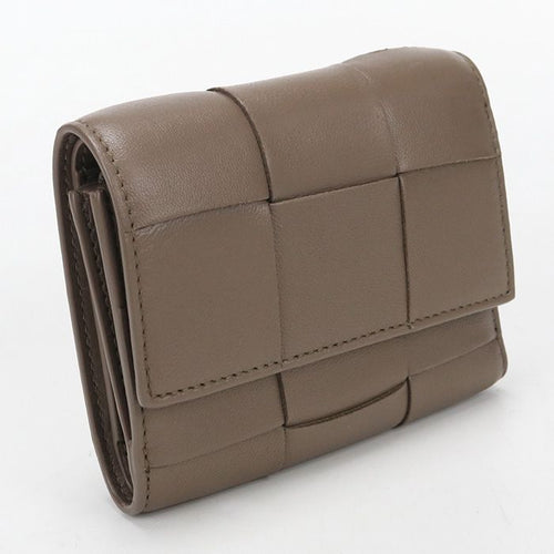 Bottega Veneta Zipper Wallet Cassette Trifold Lambskin