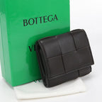 Bottega Veneta Zipper Wallet Cassette Trifold Lambskin