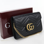 Gucci GG Marmont Chain Wallet Leather