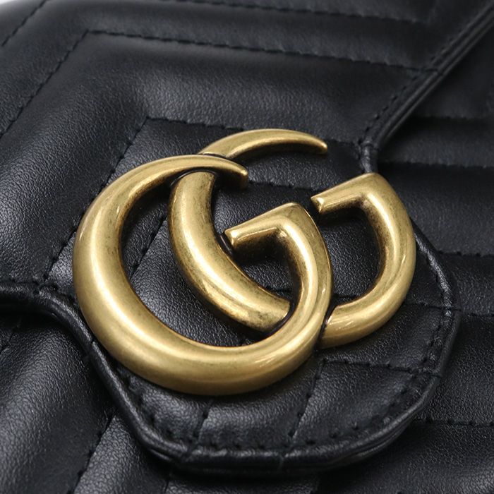 Gucci GG Marmont Chain Wallet Leather — view 6