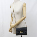 Gucci GG Marmont Chain Wallet Leather — view 8