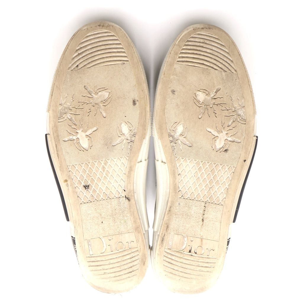 Dior Oblique Pattern High Cut Sneakers White Blue — view 5