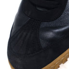 Hermes Jet Leather Suede Logo Low Cut Sneakers Black — view 6