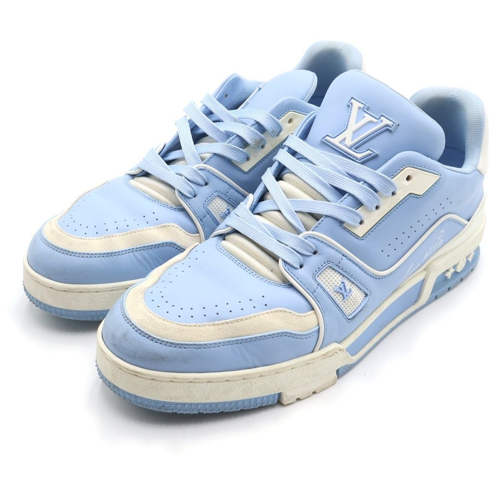 Louis Vuitton LV Sweatshirt Low Cut Sneakers 7 Blue — view 2