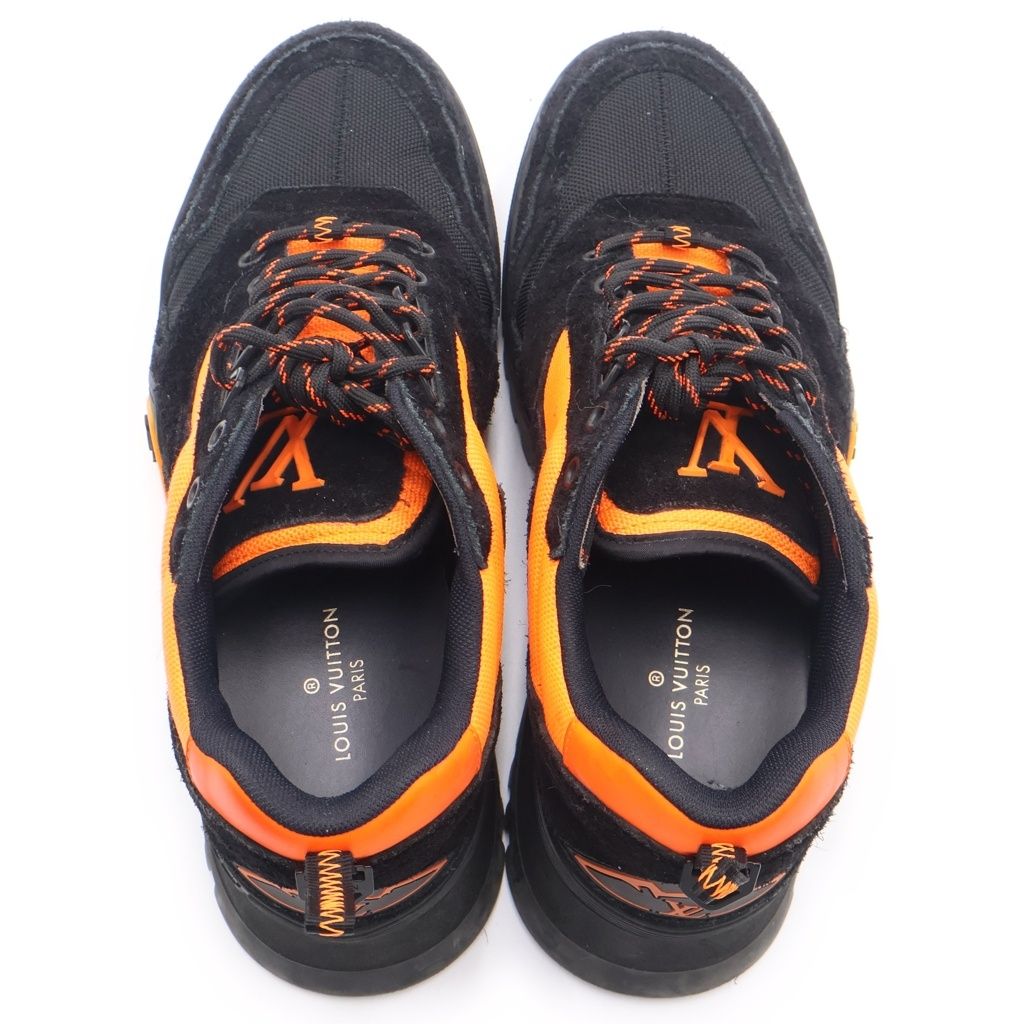Louis Vuitton LV Hiking Line Low Cut Sneakers 7 Black Orange — view 4