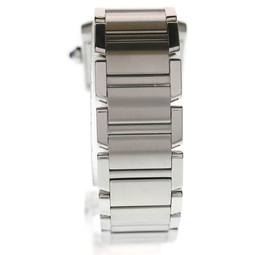 Cartier Tank Francaise White Dial SS Quartz Stainless Steel Watch — view 2