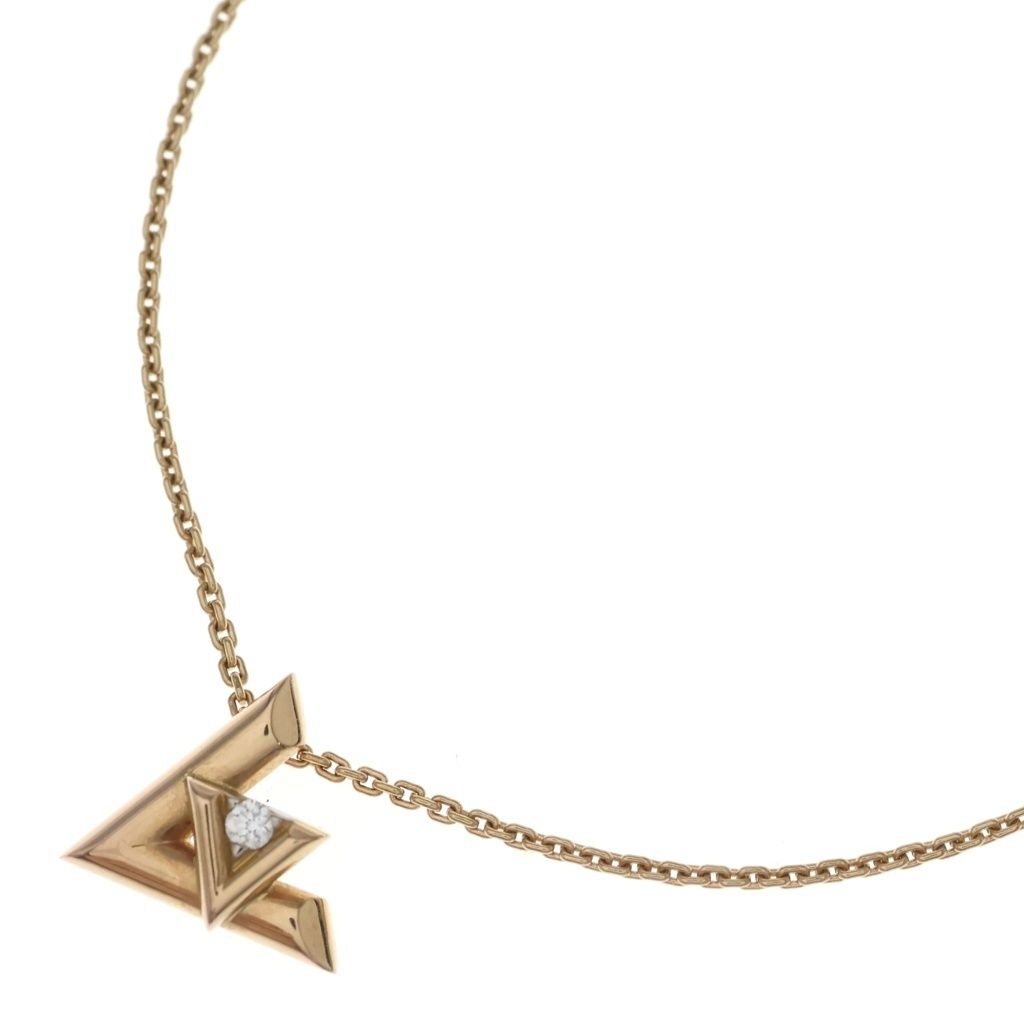 Louis Vuitton Pendentif LV Volt One PM Pendant Chain Gold