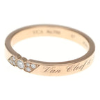 Van Cleef & Arpels Toujour Signature Etoile Diamond Marriage Ring 18k Pink Gold