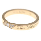 Van Cleef & Arpels Toujour Signature Etoile Diamond Marriage Ring 18k Pink Gold