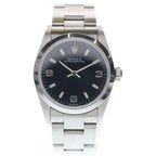 Rolex Oyster Perpetual Black Dial SS at Stainless Steel Automatic Winding Watch
