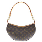 Louis Vuitton Monogram Looping Shoulder Bag Brown Leather Gold — view 2