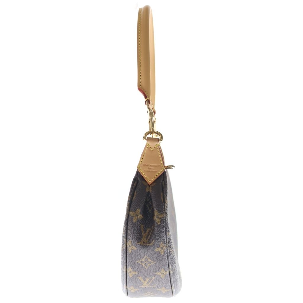Louis Vuitton Monogram Looping Shoulder Bag Brown Leather Gold — view 3