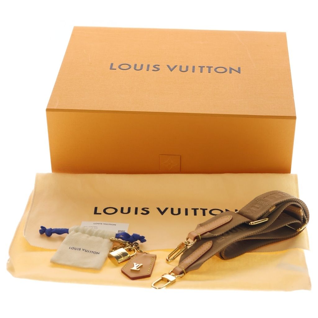 Louis Vuitton Monogram Looping Shoulder Bag Brown Leather Gold — view 6
